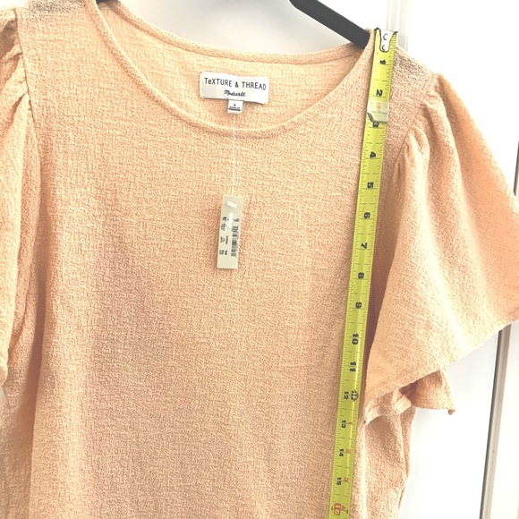COPY - Madewell BRAND NEW W/ TAGS Flutter Sleeve Top - Picture 4 of 10